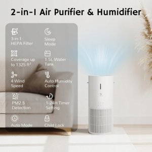 Oczyszczacz powietrza Media-Tech I nawilżacz powietrza Ethereal Rain AEH300 AIRTHEREAL 3