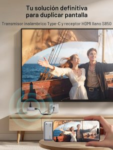 System przekazu sygnału AV Ugreen Nadajnik i odbiornik HDMI llano S850 typu C Ultra 4K, 1080P@60Hz zasięg 50m 2