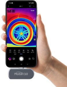 Guide MobIR 3.0 ES2+, kamera termowizyjna do smartfona USB-C z kamerą wizyjną, IR 256x192, NETD 15 mK, 30 Hz, iOS i Android 5