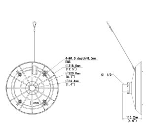 Genway Uchwyt montażowy do kamer PTZ UNIVIEW TR-UF45-K-IN 2