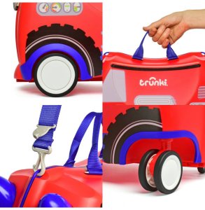 Trunki GLIDE360 Wóz strażacki Frank -dziecięca walizeczka podróżna (TRU0142) 3