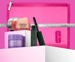 Clinique CLINIQUE_SET Eye Favorites All About Eyes krem pod oczy 15ml + Take The Day Off balsam oczyszczający 15ml + High Impact tusz do rzęs Black 3,5ml + kosmetyczka (192333320471) 2