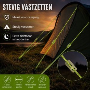 Redcliffs Linka turystyczna naciąg do namiotów odblaskowy 4SZT 2