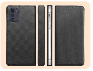Dream Etui z Klapką Do Motorola Moto G22 4G / E32 / E32S (Czarne, Kabura) Szkło (BNDL3395) 6