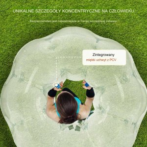 JOHN GMBH Kula bumper ball zorbing bąbelkowa ogrodowa 1.5 m przeźroczysta premium 3