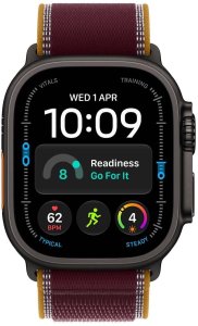 Smartwatch Apple Watch Ultra 4 GPS + Cellular 49mm Black Titanium / Trail Loop S/M Burgundowy  (MJC34ET/A) 2