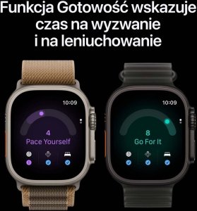 Smartwatch Apple Watch Ultra 4 GPS + Cellular 49mm Naturaln Titanium / Trail Loop S/M Piaskowy  (MJAJ4ET/A) 4
