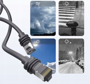 Syntech Kabel przewód sieciowy RJ45 45m 1200 Mb/s do routera zestawu Starlink Gen3 GEN 3 / M55-45 (SB12289) 6