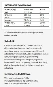 PURASANA (suplementy diety) MZ_Sports Electrolytes Blackcurrant suplement diety 180g (5905806911909) 2