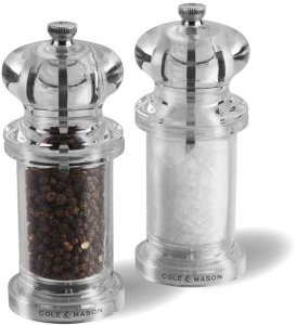 Młynek do przypraw Cole & Mason 505 salt and pepper mill set, clear acrylic Ø5,6x14cm (H50518P) 2