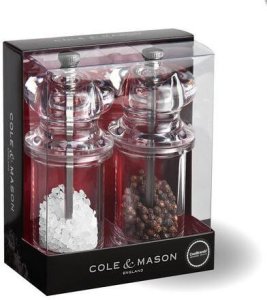 Młynek do przypraw Cole & Mason 505 salt and pepper mill set, clear acrylic Ø5,6x14cm (H50518P) 6