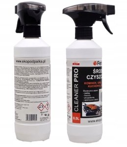 Dolphin Cleaner PRO 500 ml płyn do szyb kominkowych grilla przypaleń sadzy 2