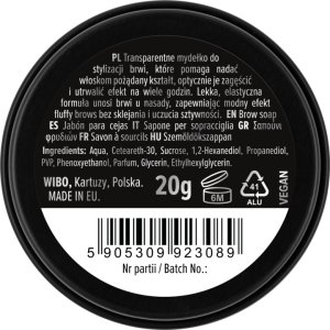 Wibo WIBO_Feather Lock Brow Soap mydło do brwi (5905309923089) 2