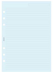 Filofax A5 Noteark Linjeret Bl�213x149x4mm 0,06kg (25stk) - (25 pce pr. uemballeret eller udpakket) (343001) 2