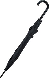 Semi Line Parasol długi półautomatyczny z zawijaną rączką czarny 2
