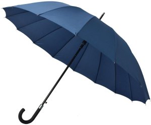 Semi Line Parasol długi półautomatyczny 16 żeber granatowy 2