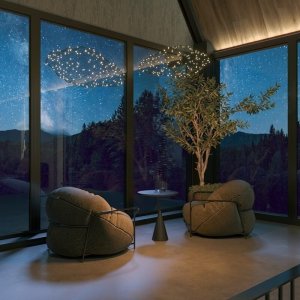 Lampa wisząca MAXlight LED Stardust czarna 14 W P0525D 5