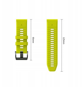 GK PROTECTION Pasek Tech-Protect Silicone do Garmin Fenix 5 / 6 / 6 Pro / 7 / 8 / 8 Pro / E / 9 / 9 Pro 51 mm Volt Lime (THP6084) 3