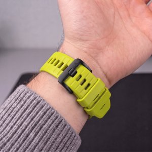 GK PROTECTION Pasek Tech-Protect Silicone do Garmin Fenix 5 / 6 / 6 Pro / 7 / 8 / 8 Pro / E / 9 / 9 Pro 51 mm Volt Lime (THP6084) 5