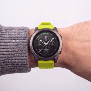 GK PROTECTION Pasek Tech-Protect Silicone do Garmin Fenix 5 / 6 / 6 Pro / 7 / 8 / 8 Pro / E / 9 / 9 Pro 51 mm Volt Lime (THP6084) 6