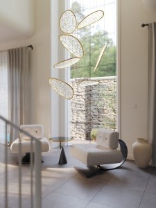 Lampa wisząca MAXlight LED Empire Złota 121 W P0635D 3