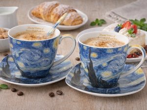 Carmani Filianki porcelanowe Van Gogh Gwiadzista Noc (327) 3