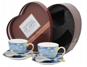 Carmani Filianki porcelanowe Van Gogh Gwiadzista Noc (327) 4
