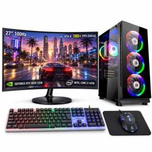 Komputer Adronix Zestaw gamingowy Bandit BPG3 Intel Core i7, RTX 5070 12GB DLSS 5, 32GB, 2TB SSD + monitor 27", Win11 2