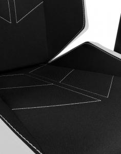 Fotel QUERSUS EVOS 301 Czarno-biały (E301/XW) 6