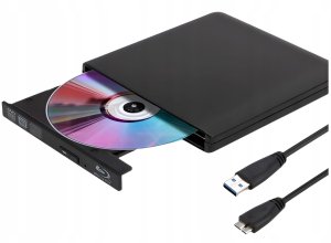 Odtwarzacz Blu-ray Tradebit Zewnętrzny napęd Blu-ray DVD 4K 3D USB 3.0 BD/CD/DVD do Windows//Mac OS/Linux (7624) 6