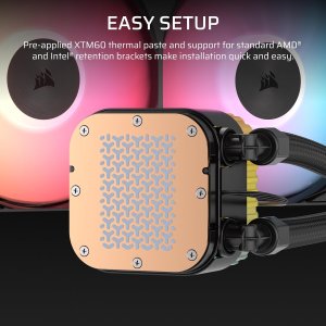 Chłodzenie wodne Corsair NAUTILUS II 240 RS ARGB, 240mm Radiator, Liquid CPU Cooler (840440426448) 2