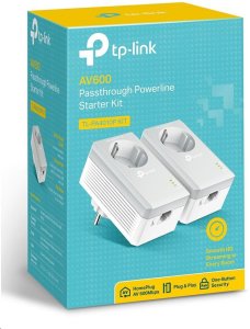 Adapter powerline TP-Link Set przelotowy (AV600, 1x100Mb/s, HomePlug AV) (TL-PA4010P KIT) 3
