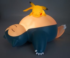 Figurka Teknofun TF Pokemon Light-Up Figure - Snorlax & Pikachu 25 CM (811408) 5