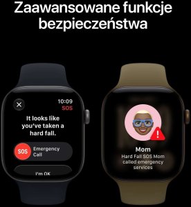 Smartwatch Apple Watch 12 GPS + Cellular 42mm Space Grey Alu Sport Band S/M Granatowy  (MJFX4MP/A) 6
