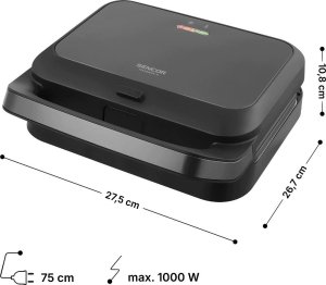 Opiekacz Sencor SSM 2200BK 3w1 (41026414) 6
