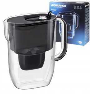 Dzbanek filtrujący Aquaphor Wodę Fresh 3,2L Czarny z 4 wkładami Maxfor+ 2