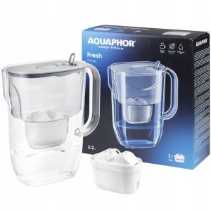 Dzbanek filtrujący Aquaphor Wodę Fresh 3,2L Szary z 7 wkładami Maxfor+ 2