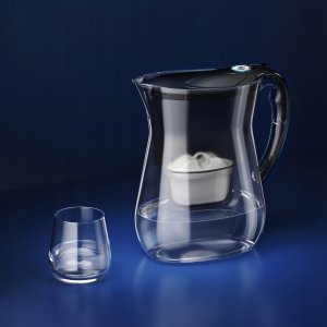 Dzbanek filtrujący Aquaphor Wodę LAGO Czarny 3.8L, 7 wkładów Maxfor+ 13
