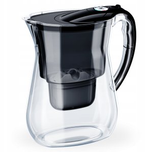 Dzbanek filtrujący Aquaphor Wodę LAGO Czarny 3.8L, 7 wkładów Maxfor+ 2