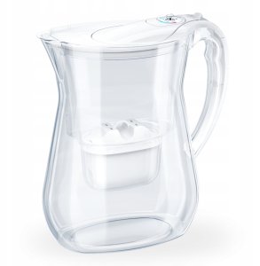 Dzbanek filtrujący Aquaphor Wodę LAGO biały 3.8L, 10 wkładów Maxfor+ 6