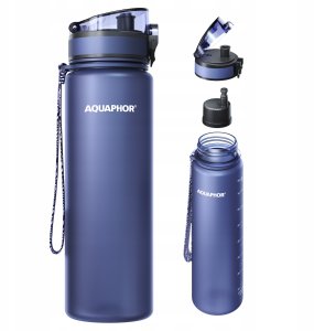 Aquaphor Butelka Filtrująca Filtr Bidon CITY 800 ml Granatowa + 5 Wkładów 2