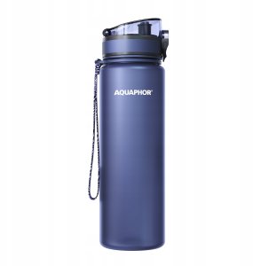 Aquaphor Butelka Filtrująca Filtr Bidon CITY 800 ml Granatowa + 5 Wkładów 10