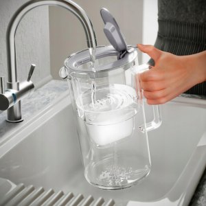 Dzbanek filtrujący Aquaphor Szklany Glass biały +7 filtrów Maxfor (4Mg + 3) 8