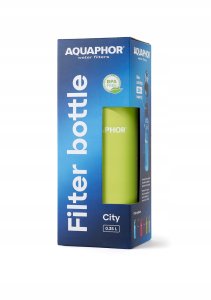 Aquaphor Butelka Filtrująca Filtr Bidon CITY 350 ml Zielona Zestaw 3 Wkłady 6