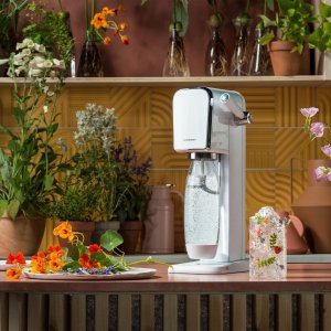 Saturator Sodastream ART biały do Gazowania Wody + Syrop Koncentrat PEPSI 5