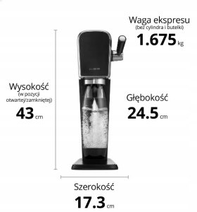 Saturator Sodastream ART biały do Gazowania Wody + Syrop Koncentrat PEPSI 6