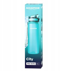 Aquaphor Butelka filtrująca Bidon na wodę 0,5L City Mięta do szkoły + 3 wkłady 4