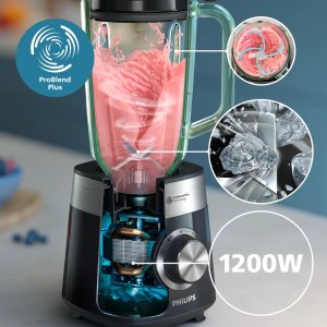 Blender kielichowy Philips Mikser 1200W 2L 5000 HR3031/00 - Blendry kielichowe 2
