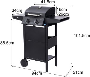 Landgraf Grill gazowy ogrodowy termometr 5 kW (LG04) 3