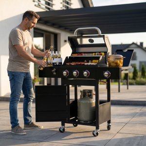 Landgraf Grill gazowy ogrodowy termometr 10,9 kW FIRE VIEW (LG06) 2